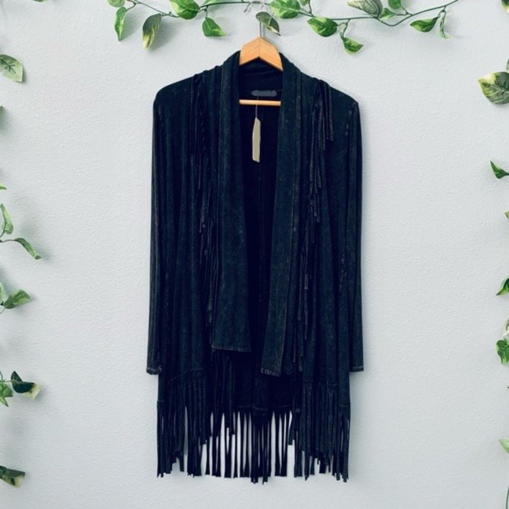 🛑 JACKET Graphic ➕ FRINGE Hanging COAT 🆒 OVERLAY Tassel Layer Tier 💸 BUY NOW